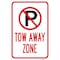 Signmission Tow Away Zone Within Pin Symbol, Heavy-Gauge Aluminum, 12" x 18", A-1218-24706 A-1218-24706 - alternate 1